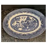 Oval Serving Platter Willow Blue (georgian Shape)