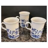 (3) Mug Willow Blue (georgian Shape) By Churchill