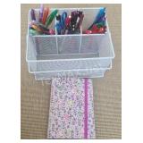 Caddy With Pens & Notebook