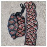Beaded purse and belt