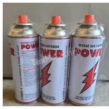 (3) Bottles Of Butane