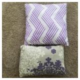 (2) Purple Accent Pillows