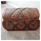 Fuax Wicker Chest