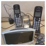 2 Cordless Phones and Alarm Clock