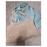 The sack purse and duffel bag