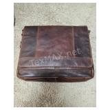 Leather computer bag