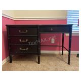 3-drawer Black Desk