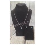 Swarovski Necklace with Earrings