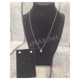 Swarovski Necklace with Earrings