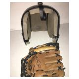(1) Batter Helmet And (1) Left Hand Baseball Glove