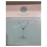 Martha Stewart 4pc Glassware Set