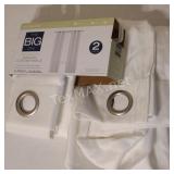 (2) Pack White Curtain Panels