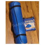 Blue Yoga Mat and More