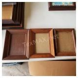 (3) 5x7in Wood Picture Frames