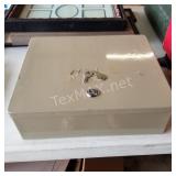 Lock Box and Vintage Credit Card Imprint Slider