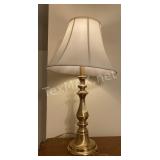 28 in. Brass Tone Table Lamp with Shade