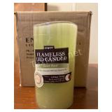 Box of (4) LED Flameless Candles, Color, Celery