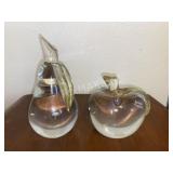 Glass Apple and Pear
