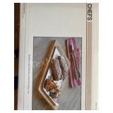 NIB, Bamboo and Stainless-Steel Sizzling Tray