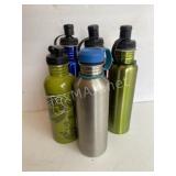 (5) Stainless Steel Water Bottles