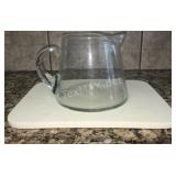 (1) Marble Cutting Board (1) Glass Pitcher