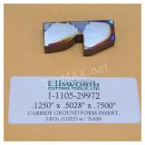 (100) Ellsworth Carbide Ground Form Insert