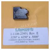 (50) Ellsworth Carbide Ground Form Insert