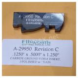 (50) Ellsworth Carbide Ground Form Insert