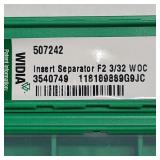 (10) Boxes Widia Insert Seperator