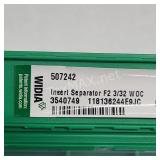 (10) Boxes Widia Insert Seperator