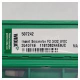 (10) Boxes Widia Insert Seperator