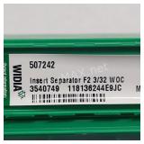 (5) Boxes Widia Insert Seperator