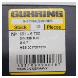 (4) Boxes Gujring S-Spiral Bohrer