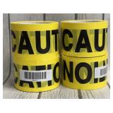 (4) Caution Barricade Tape