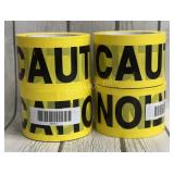 (4) Caution Barricade Tape