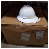 Box of White V-Gaurd Safety Hats