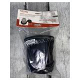 Viking Helmet Bib Split Leather with Press Fit