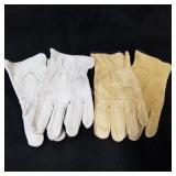 12 Pairs of Leather Work Gloves Sz XL