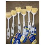(6) Quickie Vegetable Brushes