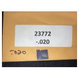 (20) A-23772 -.020 Carbide CuttingTool