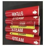 Lot Of Safety Pipe Markers