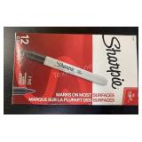 Box of (12) Sharpie Black Fine Point