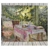 29.5x37in. Table Set in Garden Print, No Frame