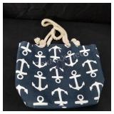 MudPie Burlap Nautical Purse/Bag