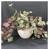 Planter W/Faux Foliage