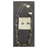 The Night Is Young Necklace & Earings (f)