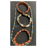 Fall Color Necklace & Bracelets (g)