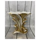 8in. Crown Devon Gold Lustre Vase