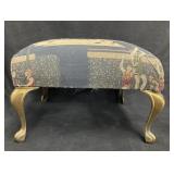 Vintage Basketball design Ottoman