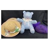 Victorian Teddy Bear & Vintage Hats